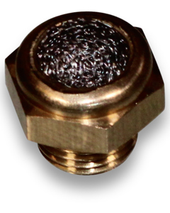 Silencer 1/8" brass w/SST wire mesh 2901-1/8